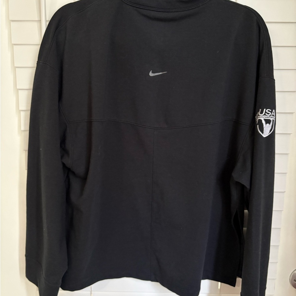 USAW Nike Yoga Dri-FIT Black Sweatshirt - Picture 3 of 4